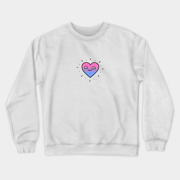 Bi Heart Crewneck Sweatshirt by BreadBen
